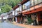 Gero hot springs village cityscape Gero Japan