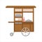 Gerobak bakso or baso, street food stalls, traditional Indonesian cart for selling meatballs, flat vector illustration