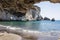 Gerontas beach at Milos island, Cyclades, Greece