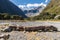 Gertrude Valley and Darran Mountains in Fiordland National Park, New Zealand