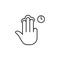 Gesture, good, perfect outline icon. Element of simple icon for websites, web design, mobile app, info graphics. Signs and symbols