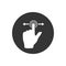 Gesture touch slide vector icon, Gesture slide icon