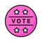 Get this amazing icon of vote stamp in modern style