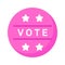 Get this amazing icon of vote stamp in modern style
