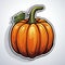 Get into the Halloween spirit with this adorable pumpkin sticker. AI Generated