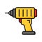 Get hold on this amazing icon of drill machine, a tool primarily used for making round holes