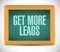 Get More Leads board sign illustration