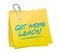 Get More Leads post memo sign illustration