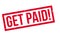 Get Paid rubber stamp