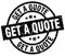 Get a quote round grunge stamp