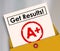 Get Results Report Card Student Letter Grade A+