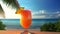 Get a Taste of the Tropics with Bellini\\\'s Summer Cocktail, Product Mockup, Illustartion, HD Photorealistic - Generative AI