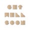 Get well soon with brown origami paper