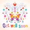 Get well soon greeting card