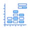 Get your hands on this creatively designed icon of histogram chart, data analytics