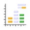 Get your hands on this creatively designed icon of histogram chart, data analytics