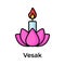 Get your hold on this beautifully designed vesak icon, ready for premium use