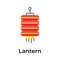 Get your hold on this creatively designed icon of chinese lantern