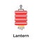 Get your hold on this creatively designed icon of chinese lantern