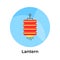 Get your hold on this creatively designed icon of chinese lantern