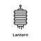 Get your hold on this creatively designed icon of chinese lantern