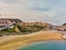 Getaria aerial view, Basque country, Spain.