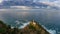 Getaria lighthouse at dusk, Basque country 16:9