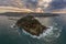 Getaria lighthouse at dusk, Gipuzkoa, Basque country