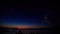 Getting Dark after Sunset Star over Sea LIghts on Horizon