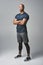 Getting fitter starts with a decision. Studio portrait of an athletic young man standing with his arms crossed against a