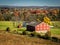 Gettysburg Farm with Red Barn in Autumn