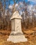 Gettysburg, Pennsylvania, USA February 8, 2022 The monument to the 5th Ohio Volunteer Infantry Regiment on Geary Avenue