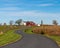 Gettysburg, Pennsylvania, USA November 3, 2021 Sickles Avenue winding towards the Klingle Farm at the Gettysburg National Military