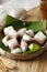 Getuk Tiga Warna or Getuk Trio, Traditional Javanese Sweet Snack from Magelang