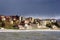 Getxo beach with residential houses