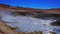 Geyser bassain Sol de Manana in the Altiplano of Bolivia
