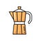 Geyser coffee maker, hot drink brewing kettle pot