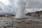 Geyser eruption Iceland