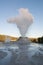 Geyser eruption yellowstone national park