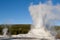 Geyser eruption yellowstone national park