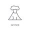 Geyser linear icon. Modern outline Geyser logo concept on white