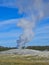 a geyser in the rocky mountains