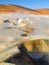 Geyser Sol de Manana in Eduardo Avaroa National Park, Andean Altiplano, Bolivia