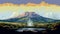 Geysers Mount Kilimanjaro In 16-bit Illustration