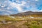 Geysir Golden Circle in Iceland steaming landscape many hot springs