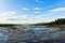 Geysir Strokkur starts bubling before eruption, Haukadalur area