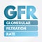 GFR - Glomerular Filtration Rate acronym