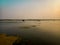 Ghajipur boats in ganga river in evening scenes incridible India