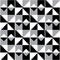 Ghana African tribal Kente cloth style vector seamless textile pattern, geometric nwentoma design in black, gray, and white