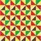 Ghana African tribal Kente cloth style vector seamless textile pattern, geometric nwentoma design in yellow, red, brown and green